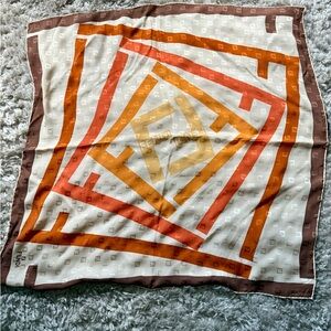 Fendi Brown and Cream Foulard